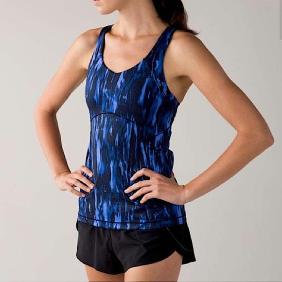 LULULEMON Kanto Catch Me Tank in Color “Painted Animal Sprinkler Black”, Size 4 - Picture 2 of 6